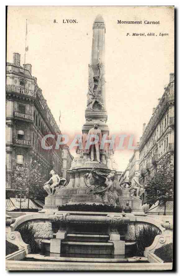 CPA Lyon Monument Carnot 