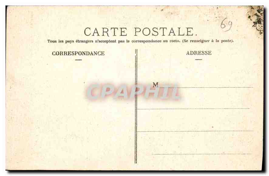 CPA Lyon Monument Carnot  — Verso