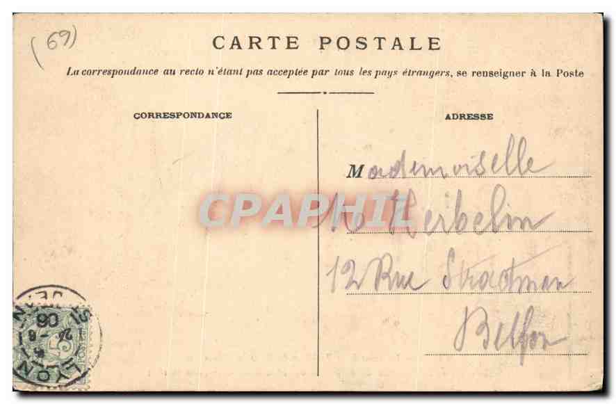 CPA Lyon Interieur de la Basilique de N D de Fourviere Mosaique de la Proclamation du Dogme de l'Imm — Verso