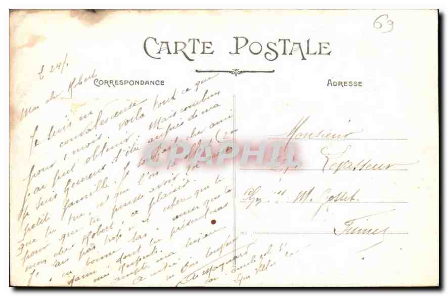 CPA Lyon Pont du Midi et Quai Gailleton  — Verso