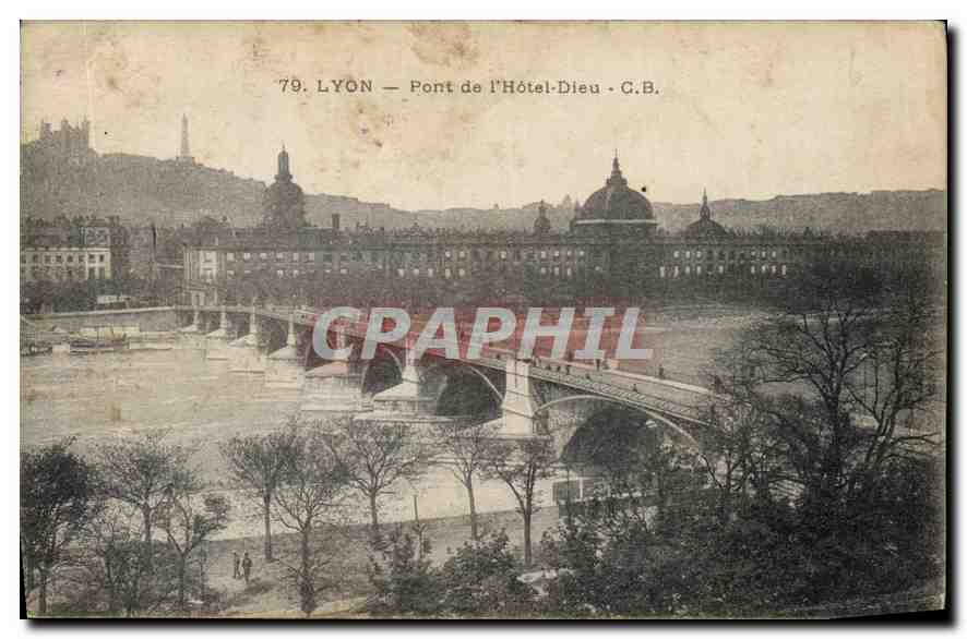 LYON — Pont de l'Hôtel-Dieu — G.B.