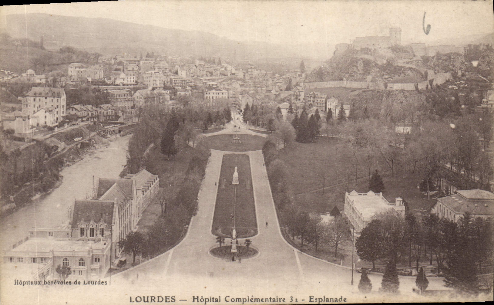 CPA Lourdes Hopital Complementaire Esplanade 