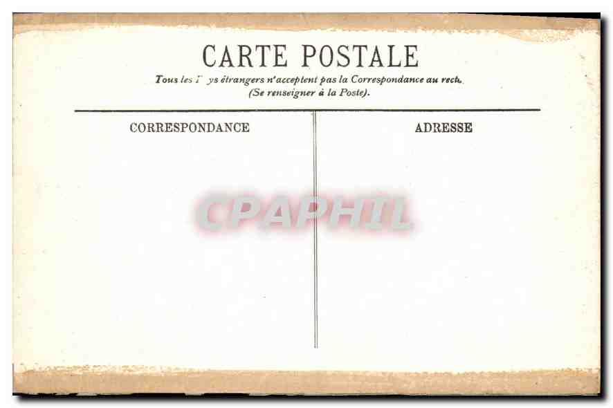 CPA Lourdes le Pont du Boulevard et le Chateau  — Verso