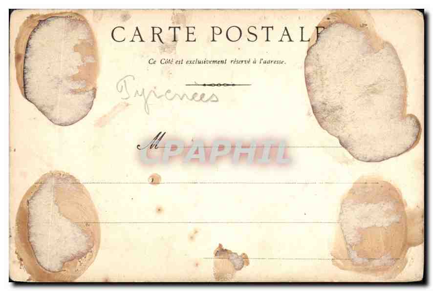 CPA Cascade du Cerisey  — Verso