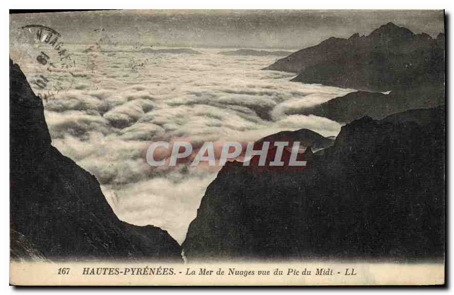 CPA Hautes Pyrenees la Mer de Nuages vue du Pic du Midi 