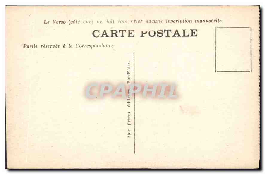 CPA Lourdes Le Calvaire XIe Station Jesus attache a la Croix  — Verso