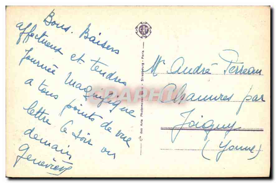 CPA Lourdes La Grotte  — Verso