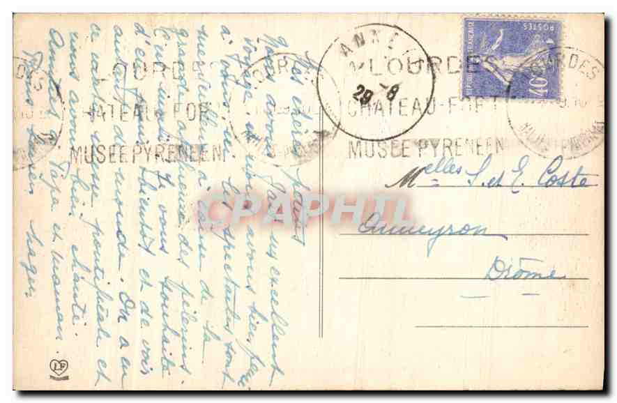 CPA Les Hautes Pyrenees Lourdes Vierge couronnee  — Verso