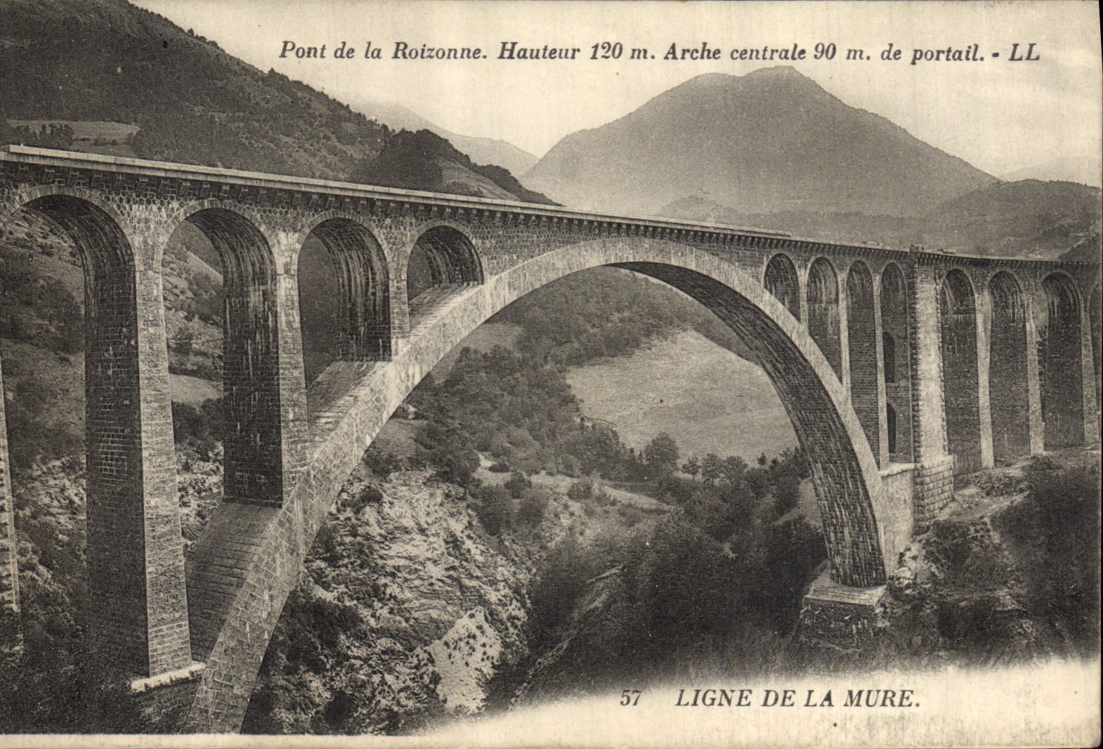 CPA Ligne de la Mure Pont de la Roizonne 