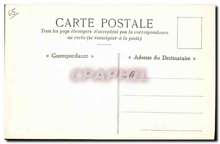 CPA Hotellerie du Pic du Midi de Bigorre et Lac d'Oncey  — Rückseite