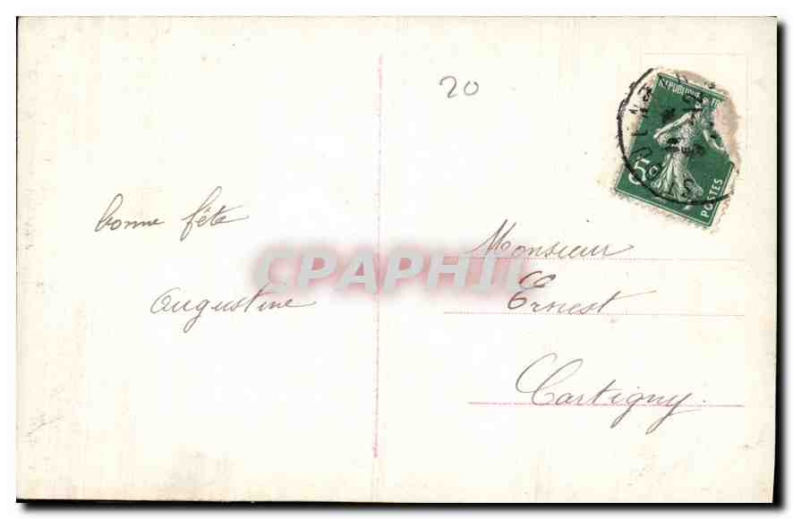 CPA St Nicolas Femme — Verso
