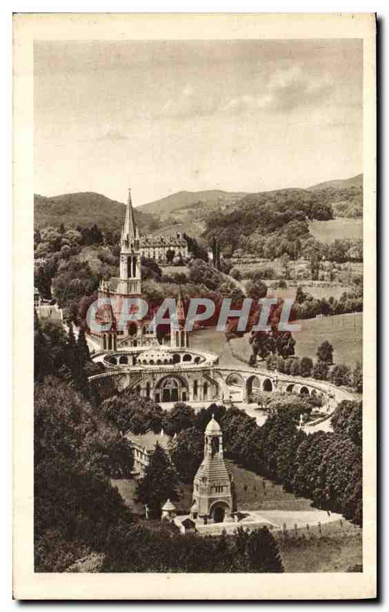 CPA Lourdes la Basilique et le Monument interallie 