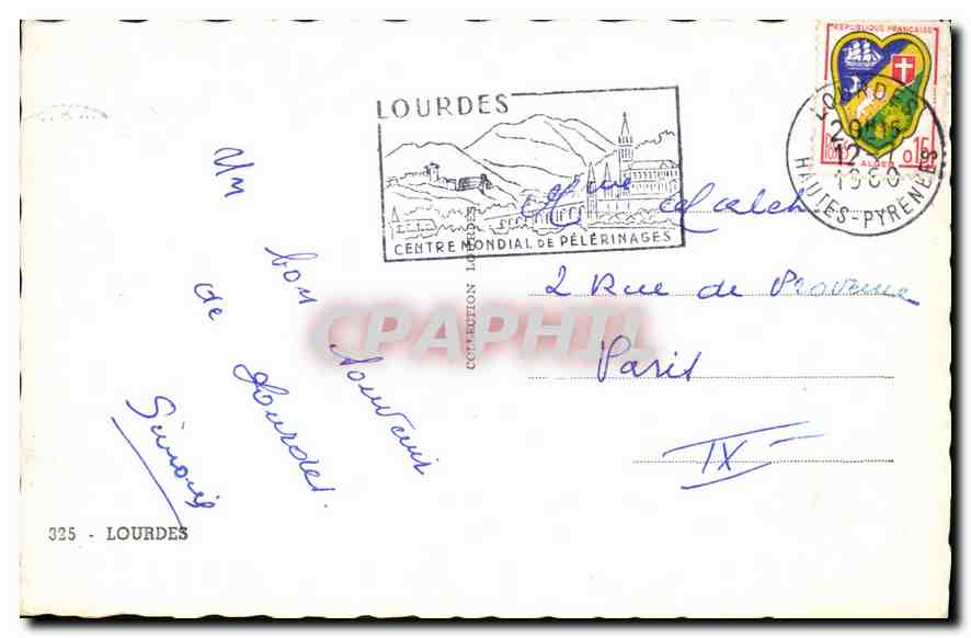 CPA Lourdes  — Verso