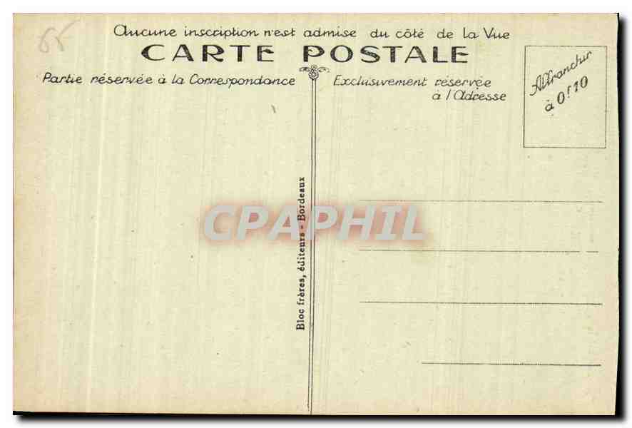 CPA Gavarnie Le Village de Gavarnie et le Pic Secuniat — Verso
