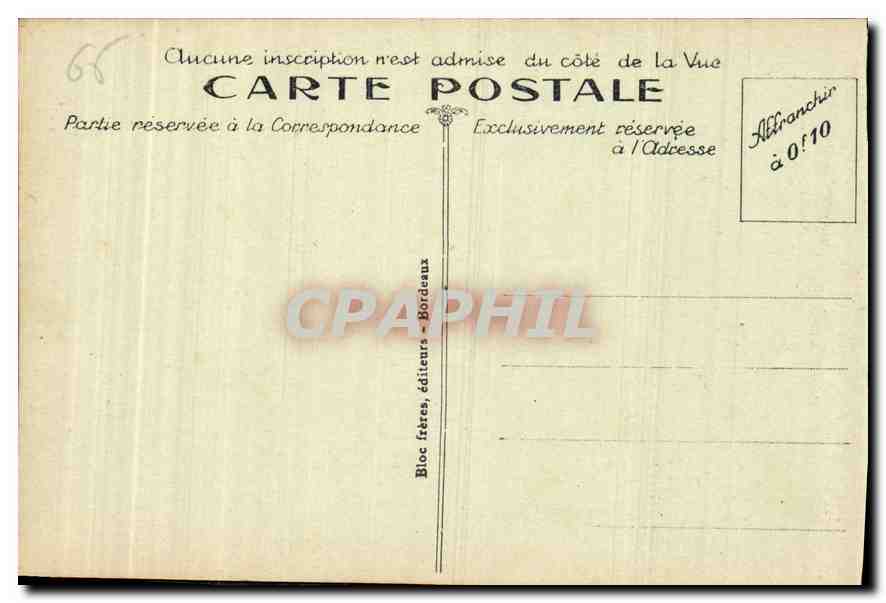 Gavarnie - Le Village et la Route de St-Sauveur (alt. 1350 m.) - B. R. — Verso