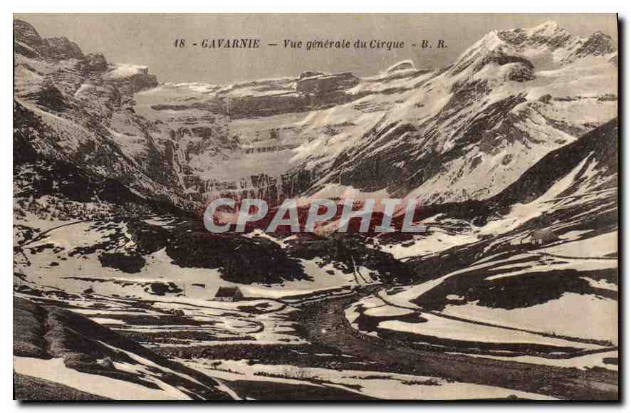 CPA Gavarnie Vue generale du Cirque 