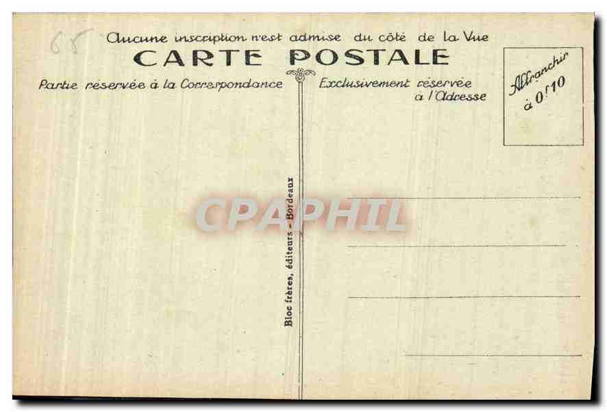 CPA Gavarnie Vue generale du Cirque  — Verso