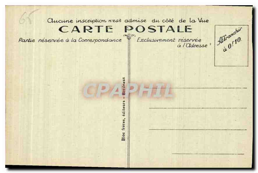 CPA Gavarnie Le Cirque  — Verso