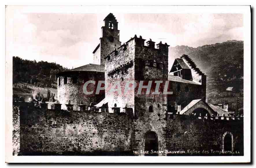 CPA Luz Saint Sauveur Eglise des Templiers 