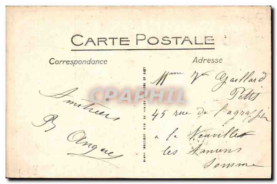 CPA Lourdes La Vallee du Gave et la Chaine des Pyrenees vues du Pic du Jer  — Verso