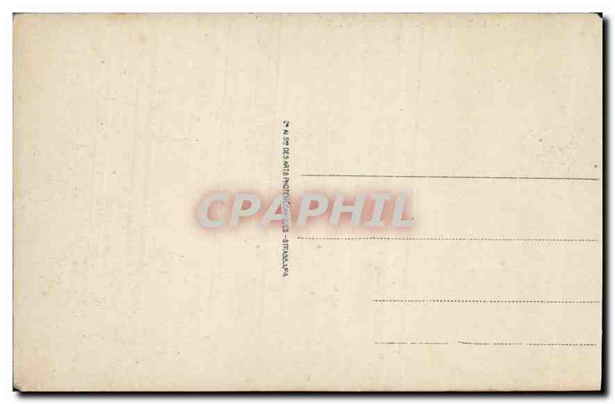 CPA Lourdes Le Chateau Fort et le Gave  — Verso