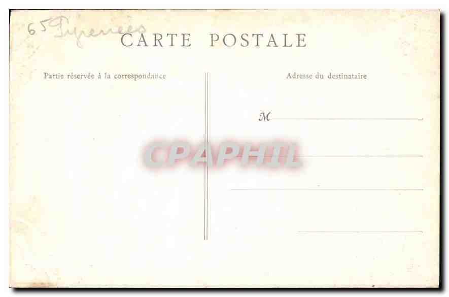Saint-Sauveur (H.-Pyr.) — L'Église — Éditeur A. L. Dumas, n° 65 — Verso