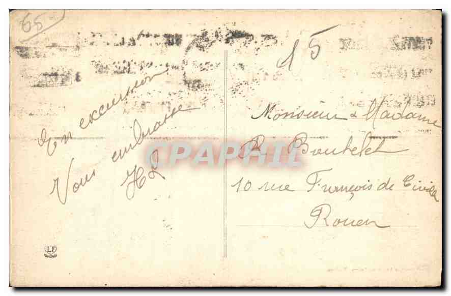 CPA Les Hautes Pyrenees Gavarnie le Village et le Cirque  — Verso