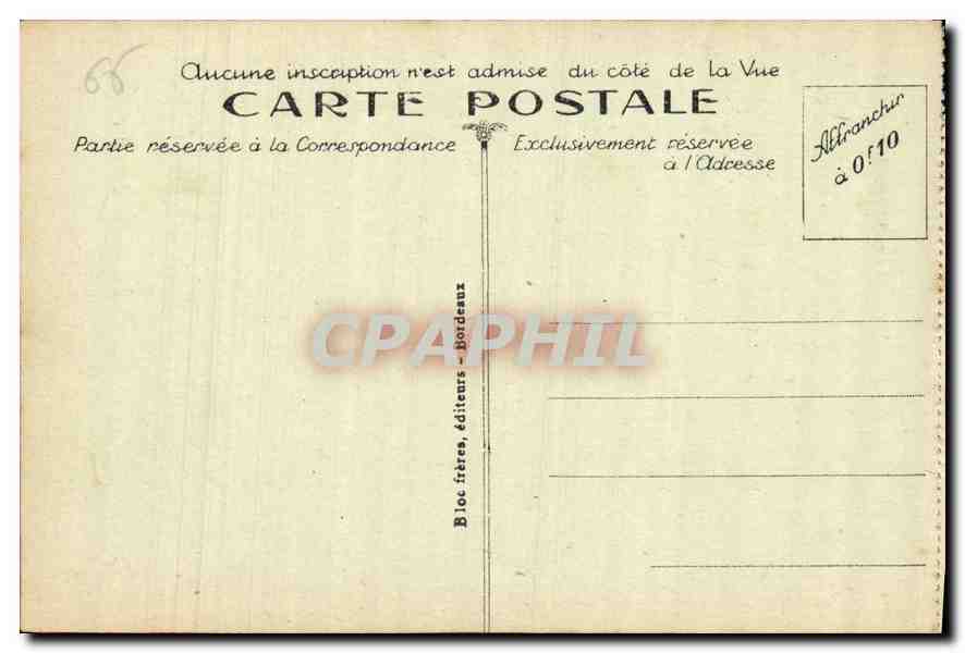 CPA Route de Gavarnie Le Gave et les Montagnes pres Gedre  — Verso