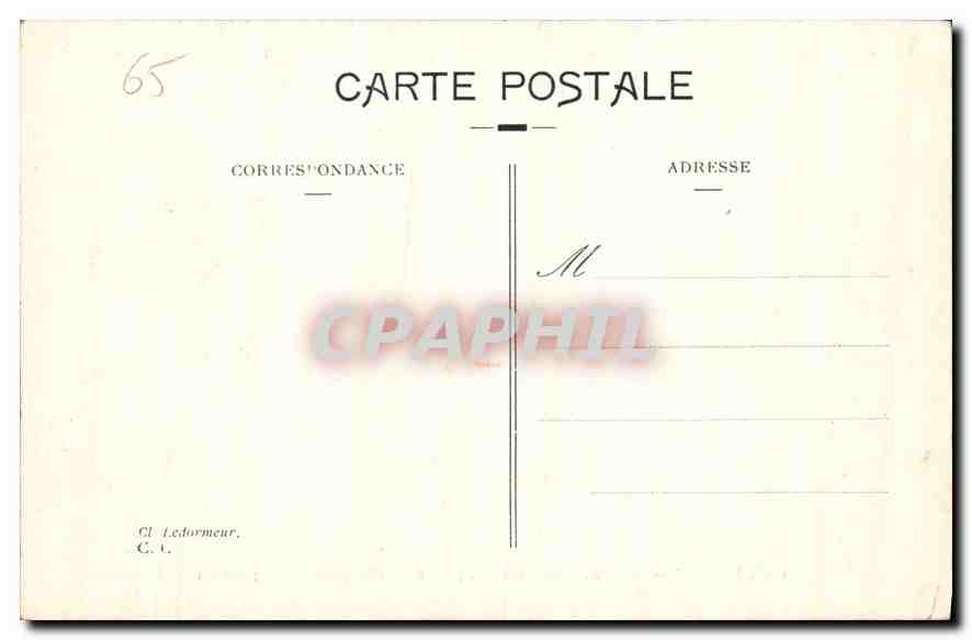 CPA Gavarnie Massif du Mont Perdu  — Verso