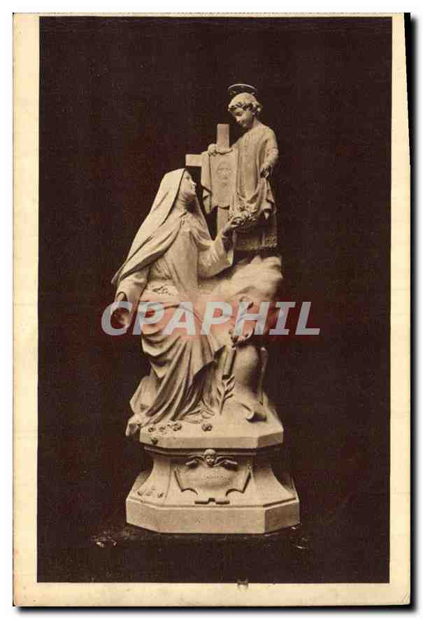 Statue de Sainte Thérèse de l'Enfant Jésus aux « Buissonnets » — série 6 — éditeur non visible