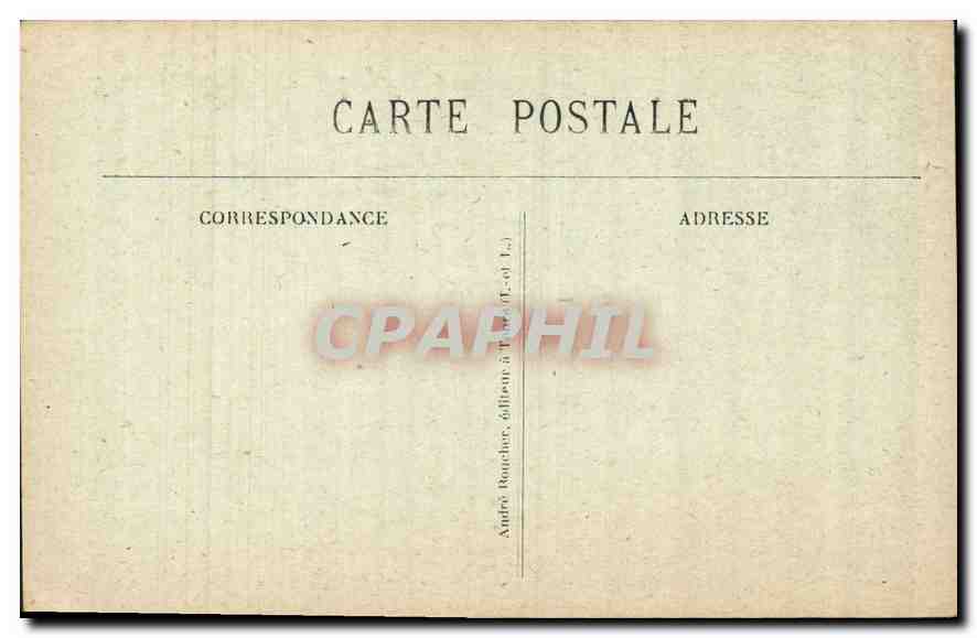 CPA Buste de Lonard de Vinci Auteur de la Joconde  — Rückseite
