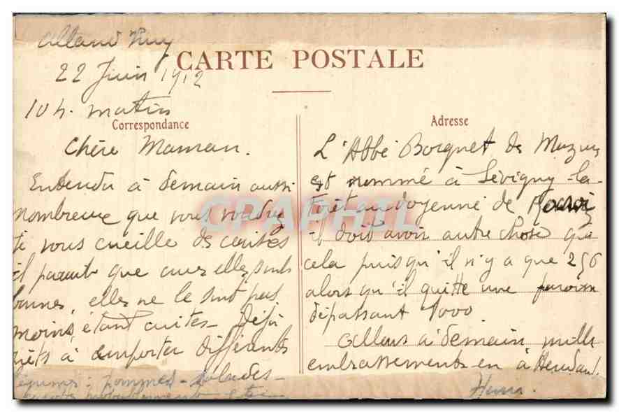 CPA Sainte Elisabeth de Hongrie  — Verso
