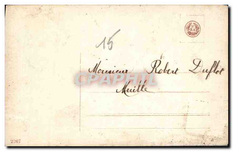 CPA Femme — Verso