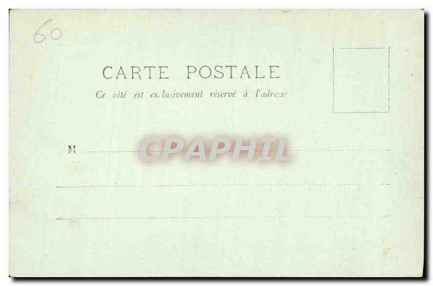 CPA Chateau de Chantilly Le Chateau et la Chapelle  — Rückseite