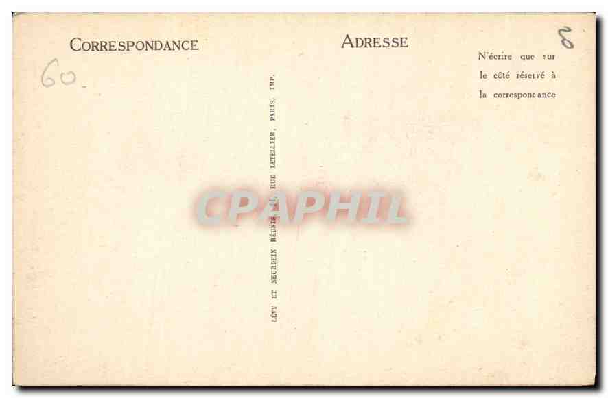 CPA Chantilly Le Chateau L'Entee principale et la Chapelle  — Rückseite