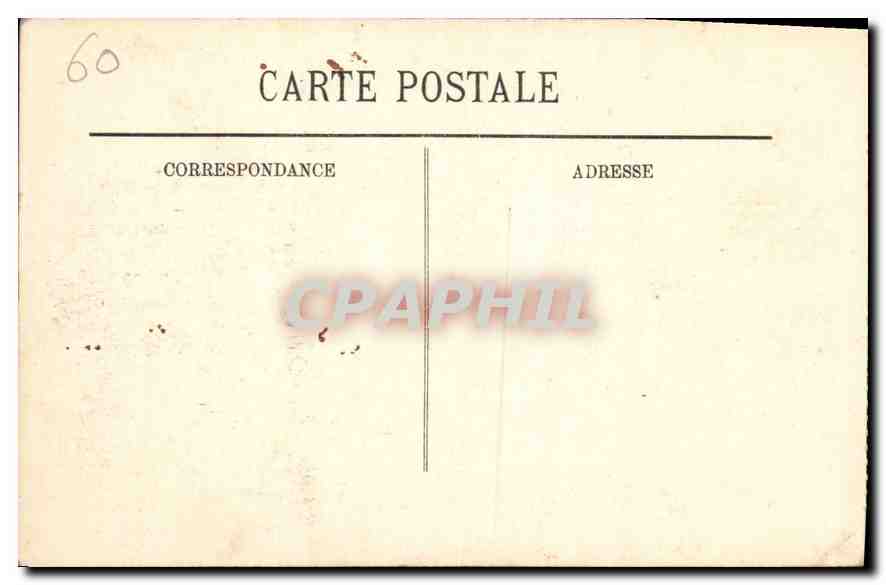 CPA Chantilly Les Grandes Ecuries  — Rückseite