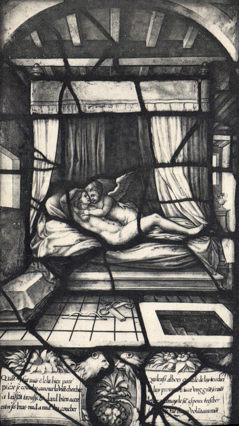 Château de Chantilly — Vitraux de la Galerie de Sylvie — Éditeur Neurdein Frères, Paris