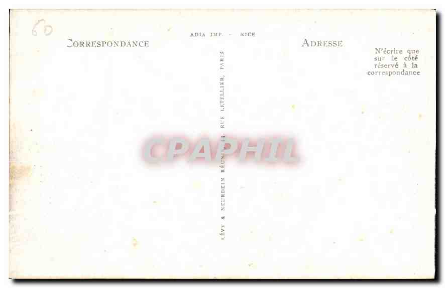 CPA Chantilly Le Chateau Le Cote Nord Ouest  — Rückseite