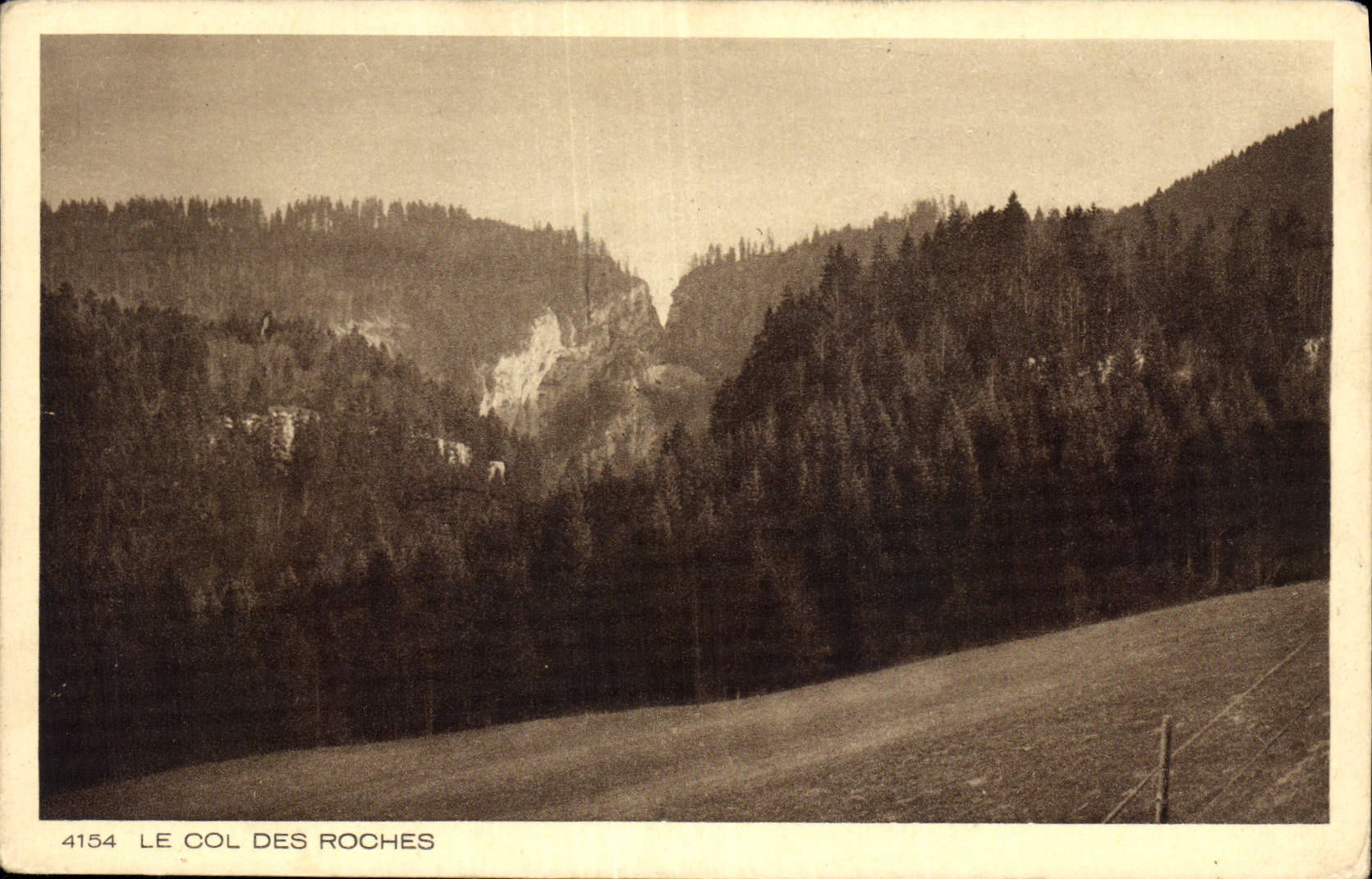 Le Col des Roches — vue panoramique — série 4154 - Recto
