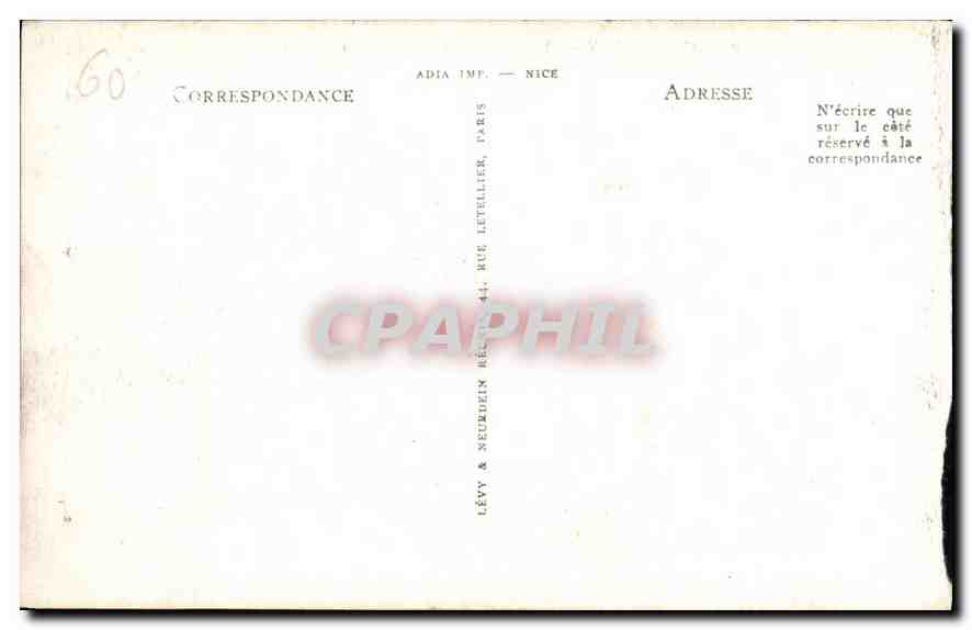 CPA Chantilly Le Chateau Cote Nord est  — Verso