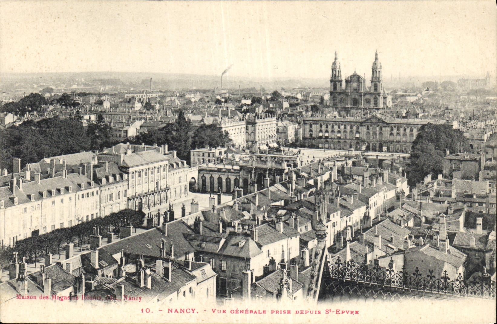 CPA Nancy Vue Generale prise Deputs St Epver 