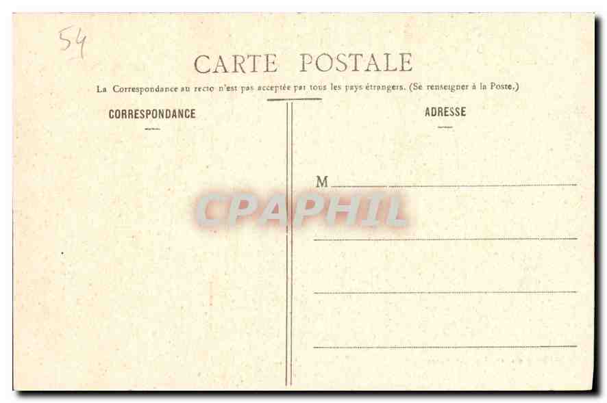 CPA Nancy Vue Generale prise Deputs St Epver  — Rückseite