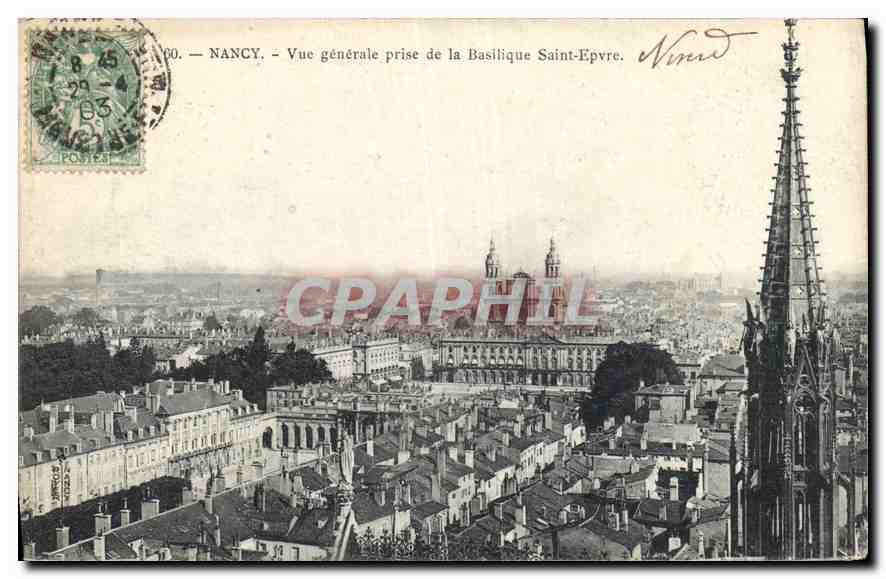 CPA Nancy Vue generale prise de la Basilique Saint Epvre 