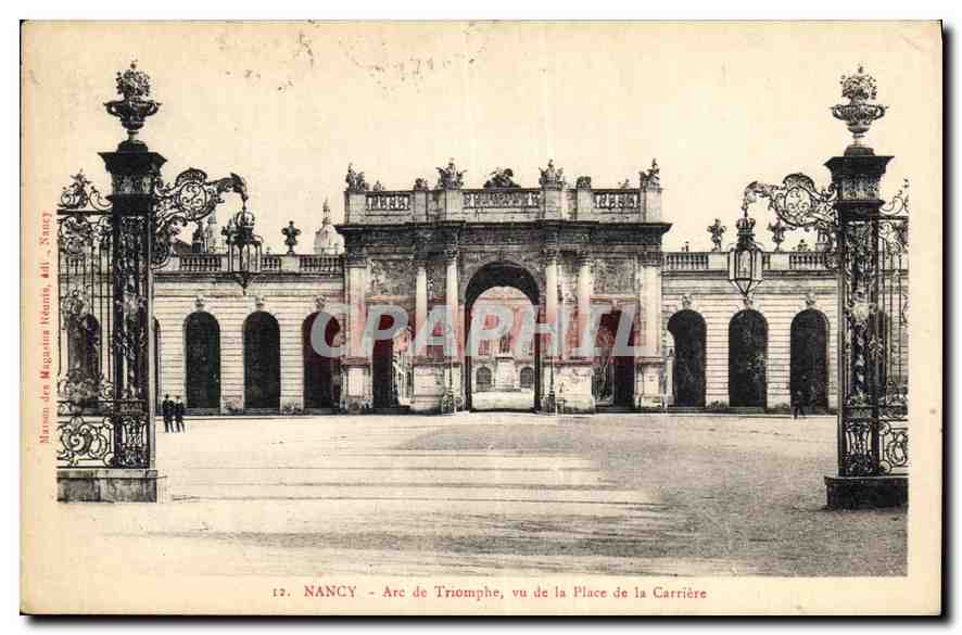CPA Nancy Arc de Triomphe vu de la Place de la Carriere 