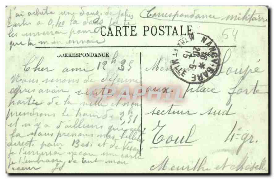 NANCY — L'Arc de Triomphe — LL. — Reverso