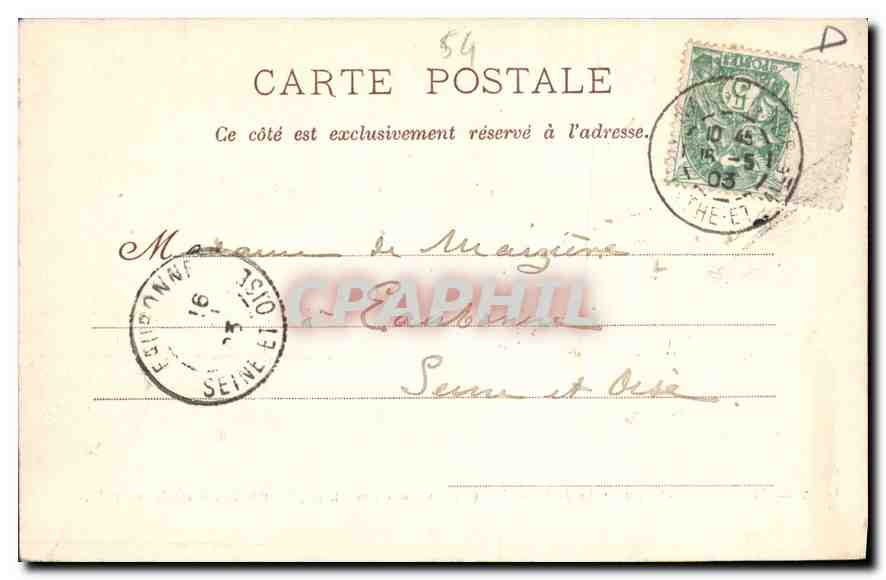 CPA Nancy Arc de Triomphe de Louis  — Rückseite