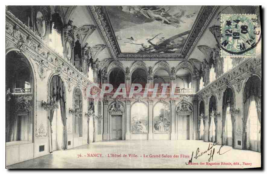 CPA Nancy L'Hotel de Ville Le Grand Salon des Fetes 