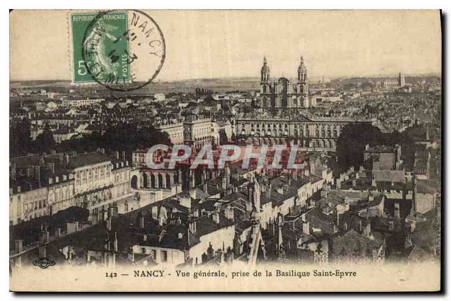 CPA Nancy Vue generale prise de la Basilique Saint Epvre 
