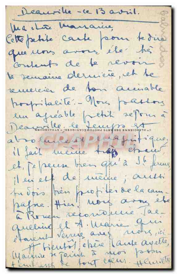 Deauville - Parterres fleuris et Normandy Hôtel — éditeur : Photographe des Arts — Rückseite
