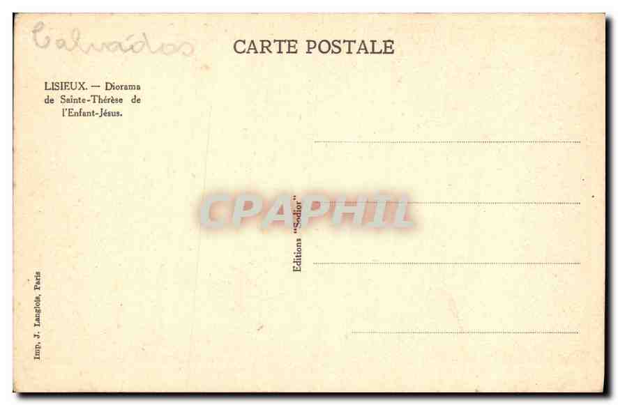 Die Heilige in Meditation im alten Carmeliterfriedhof — Szene 12 — 'Sodior' Editions Paris — Rückseite
